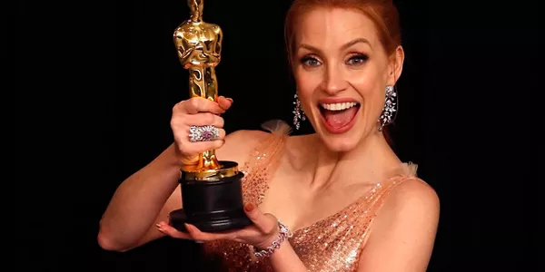 Jessica Chastain, "The eyes of Tammy Faye", mejor actriz. Foto: Efe. 