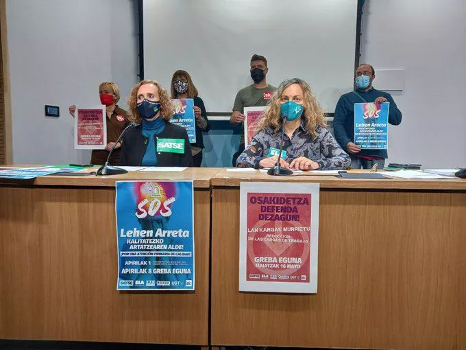 Rueda de prensa de los sindicatos