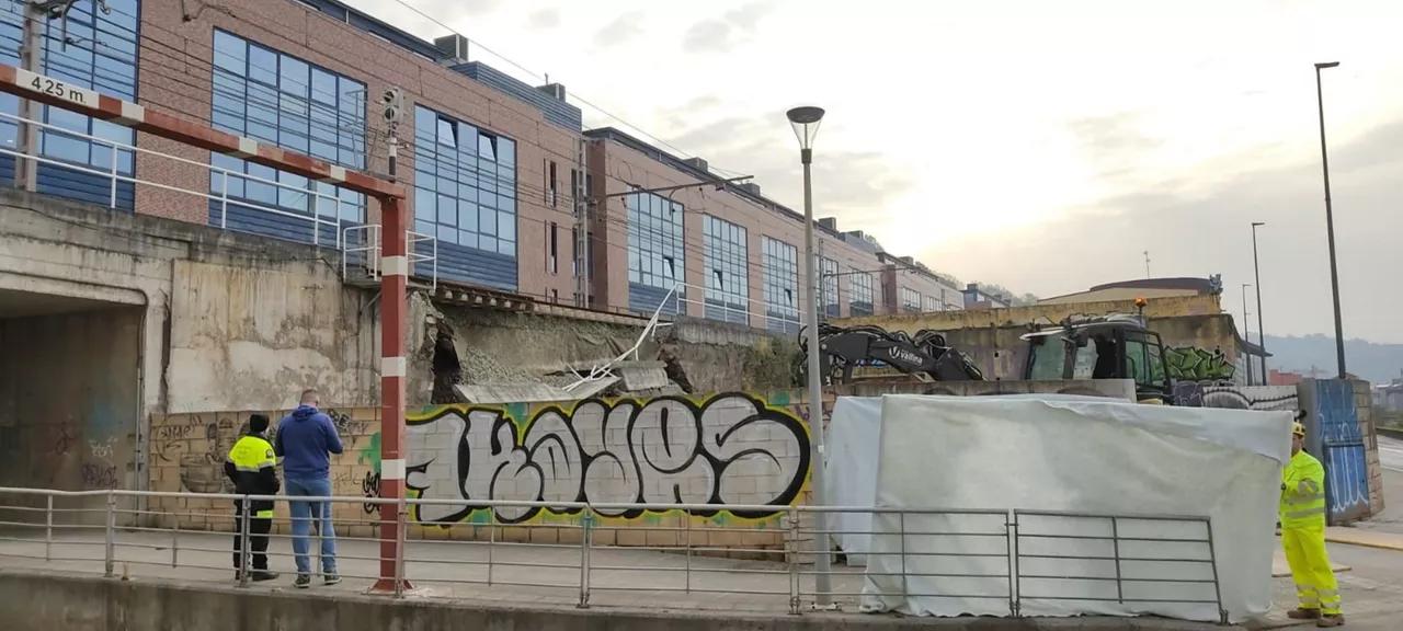El muro que se ha caído. Foto: Radio Euskadi.