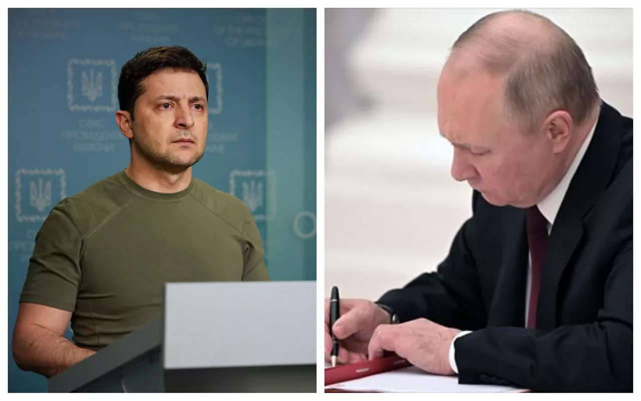 Volodimir Zelenski y Vladimir Putin.