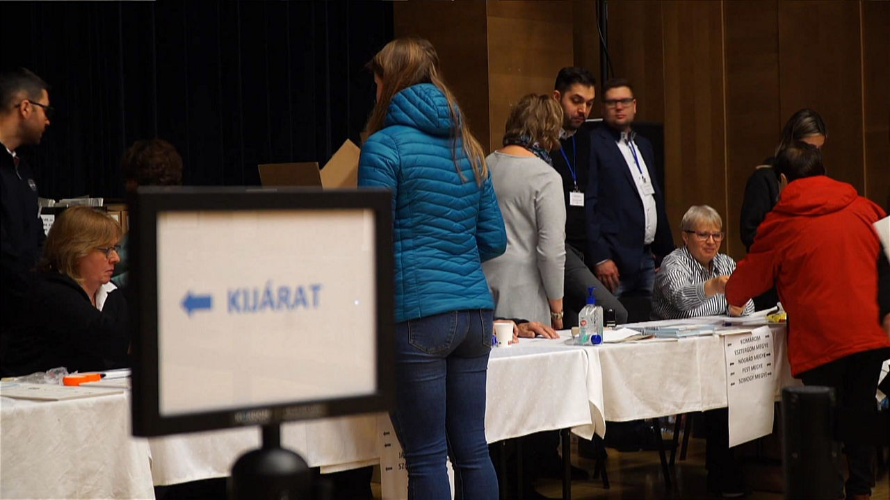 Hungariako hauteskundeak. EITB Mediaren bideo batetik ateratako argazkia.