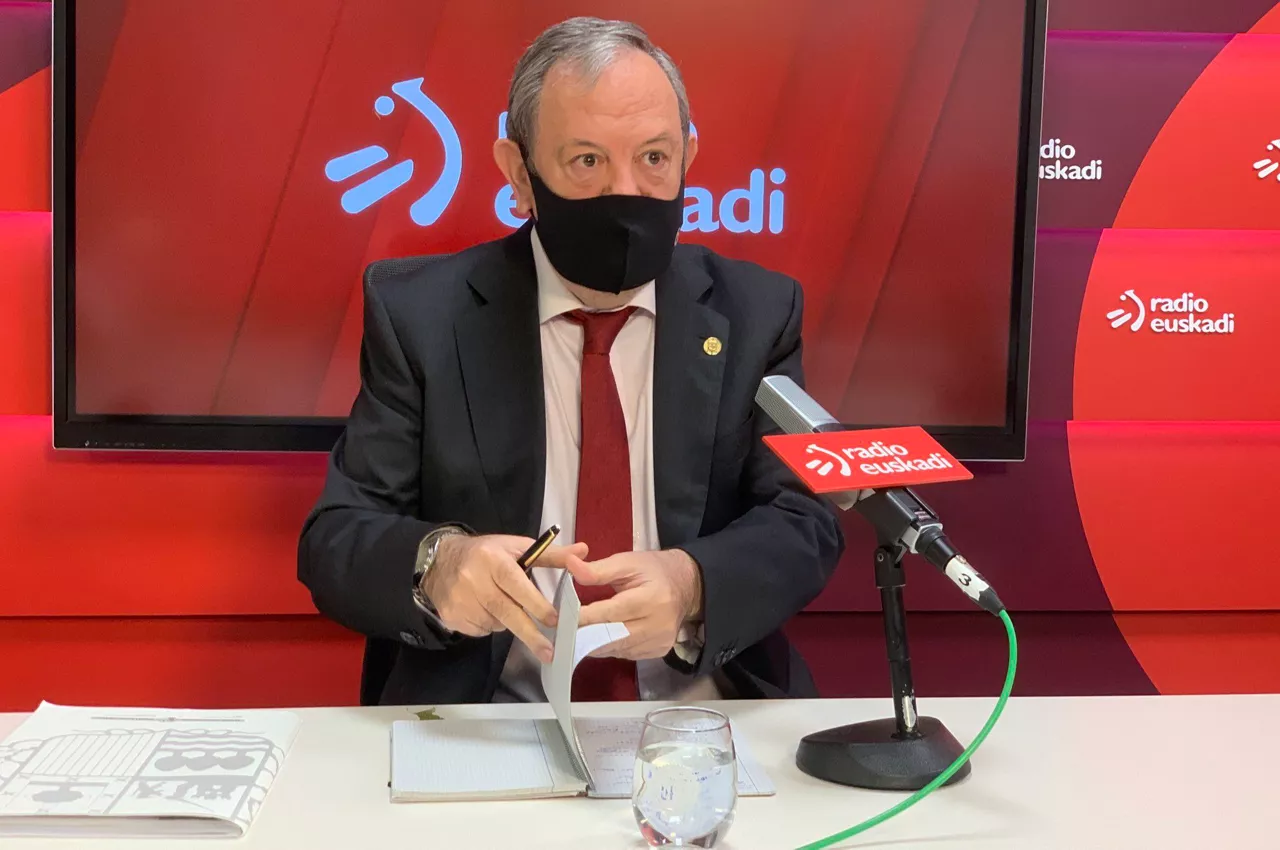 Azpiazu, en un momento de la entrevista.