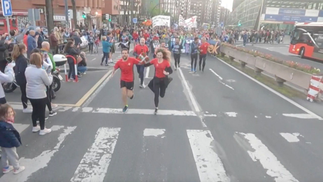 Korrika en Bilbao. Imagen: EITB Media