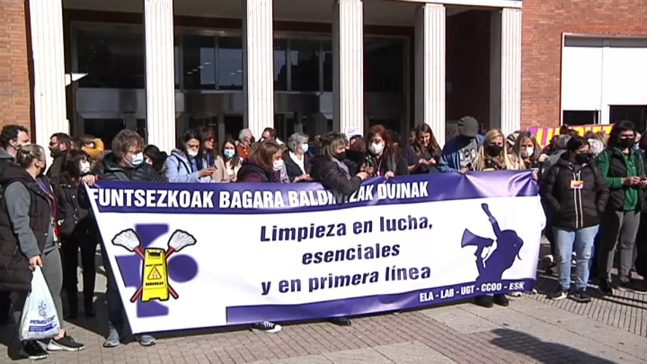 Bilkura Gurutzetako Ospitalean. EITB Mediaren bideo batetik ateratako irudia.
