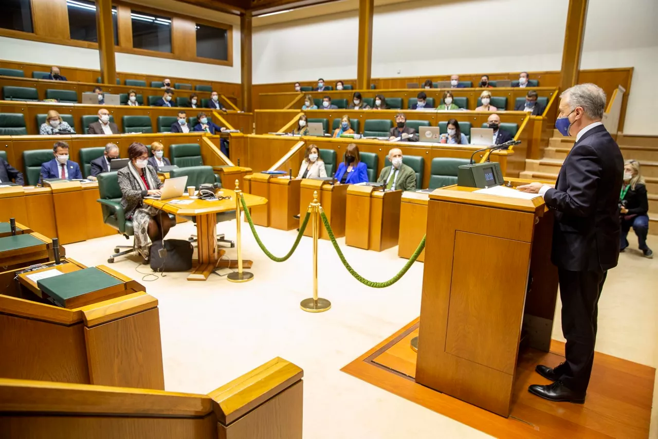 Iñigo Urkullu, Eusko Legebiltzarrean.