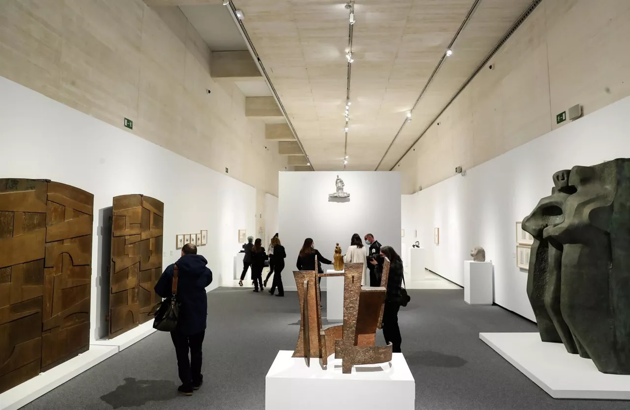 'Jorge Oteiza eta Eduardo Chillida. Dialogoa 50eko eta 60ko urteetan'. Argazkia: Efe.
