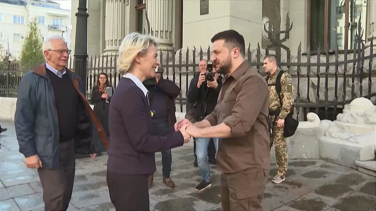 Von der Leyen eta Zelenski. EITB Mediaren bideo batetik ateratako argazkia.