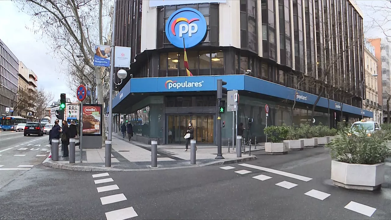 Sede del PP en Madrid.