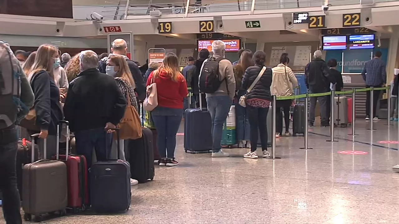 Loiuko aireportua, gaur goizean. EITB Mediaren bideo batetik ateratako irudia.
