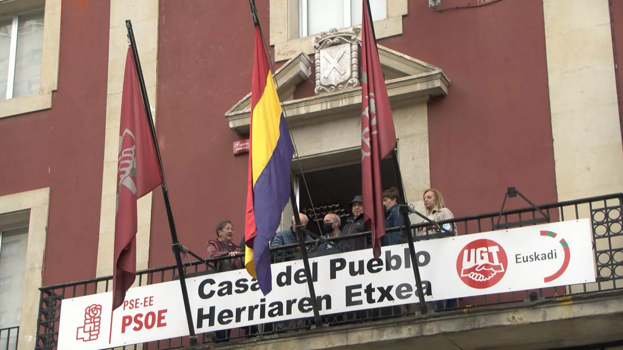 Eibar, gaur goizean. EITB Mediaren bideo batetik ateratako irudia.