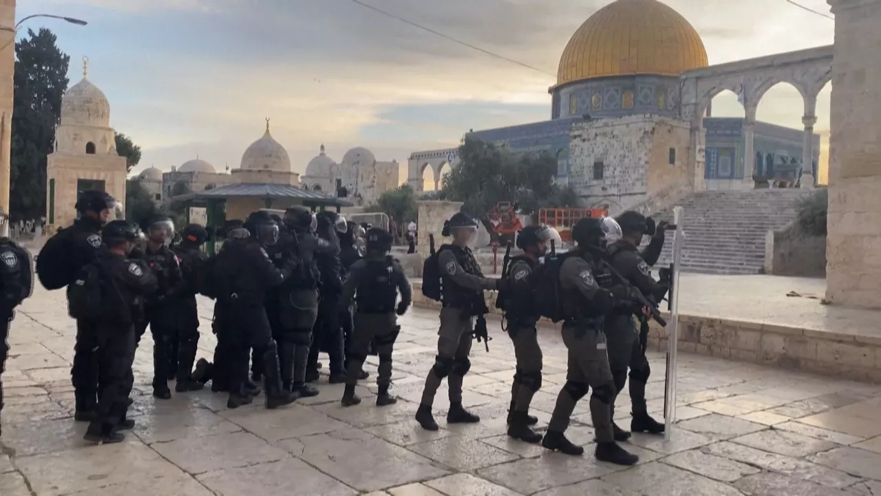 Policía de Israel. Imagen obtenida de un vídeo de Agencias.