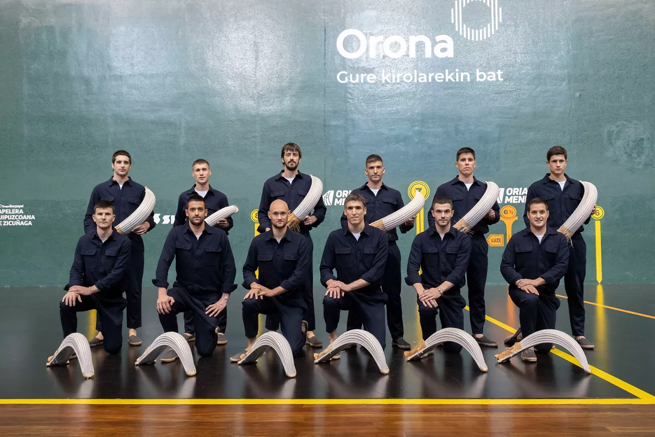 Txapelketan parte hartuko duten pilotariak.