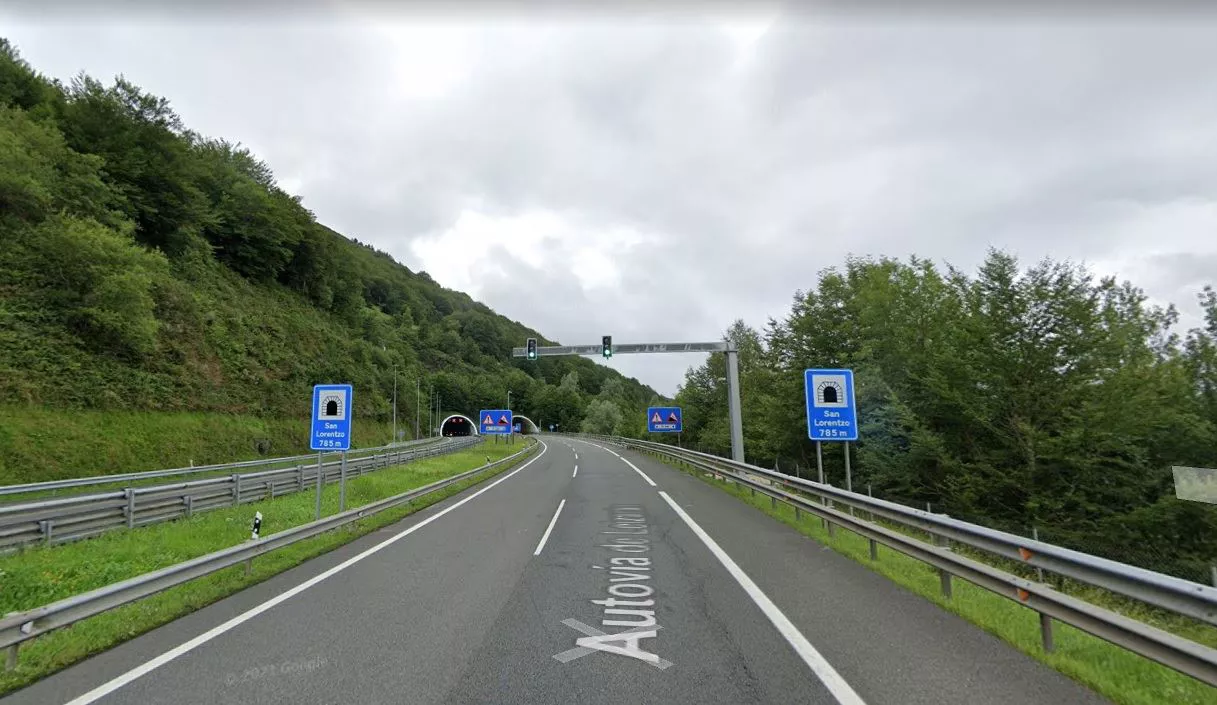 Túnel de San Lorentzo, en la A-15.