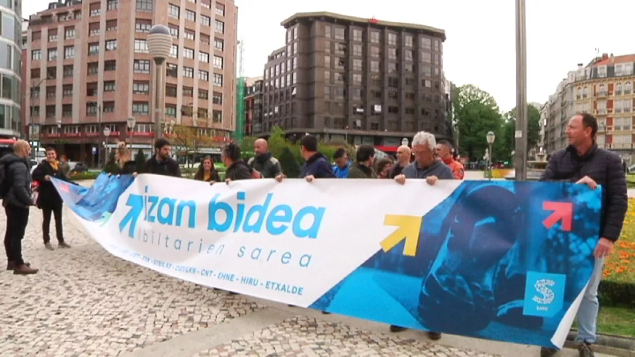 Bilbo, gaur goizan. EITB Mediaren bideo batetik ateratako irudia.