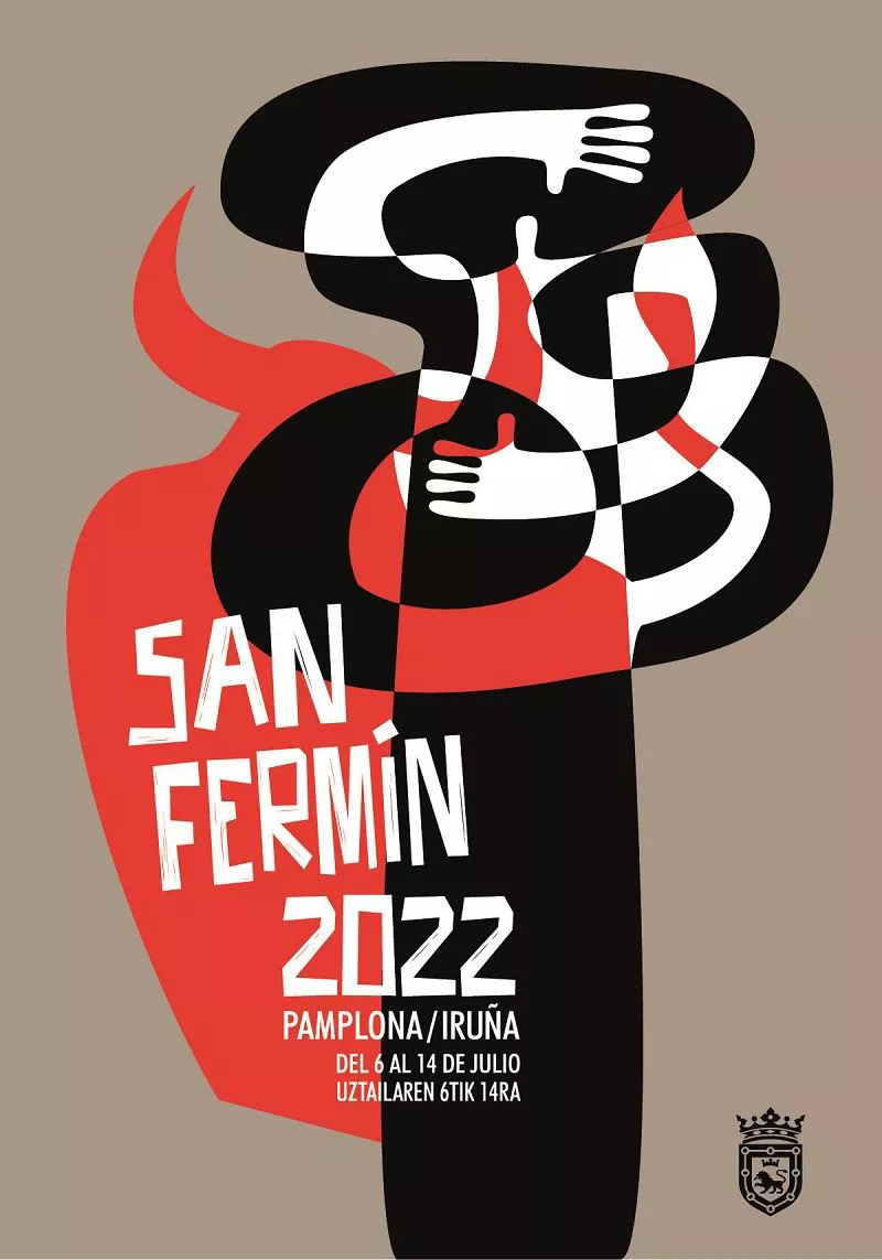 'Emoción'. Cartel finalista para los sanfermines 2022