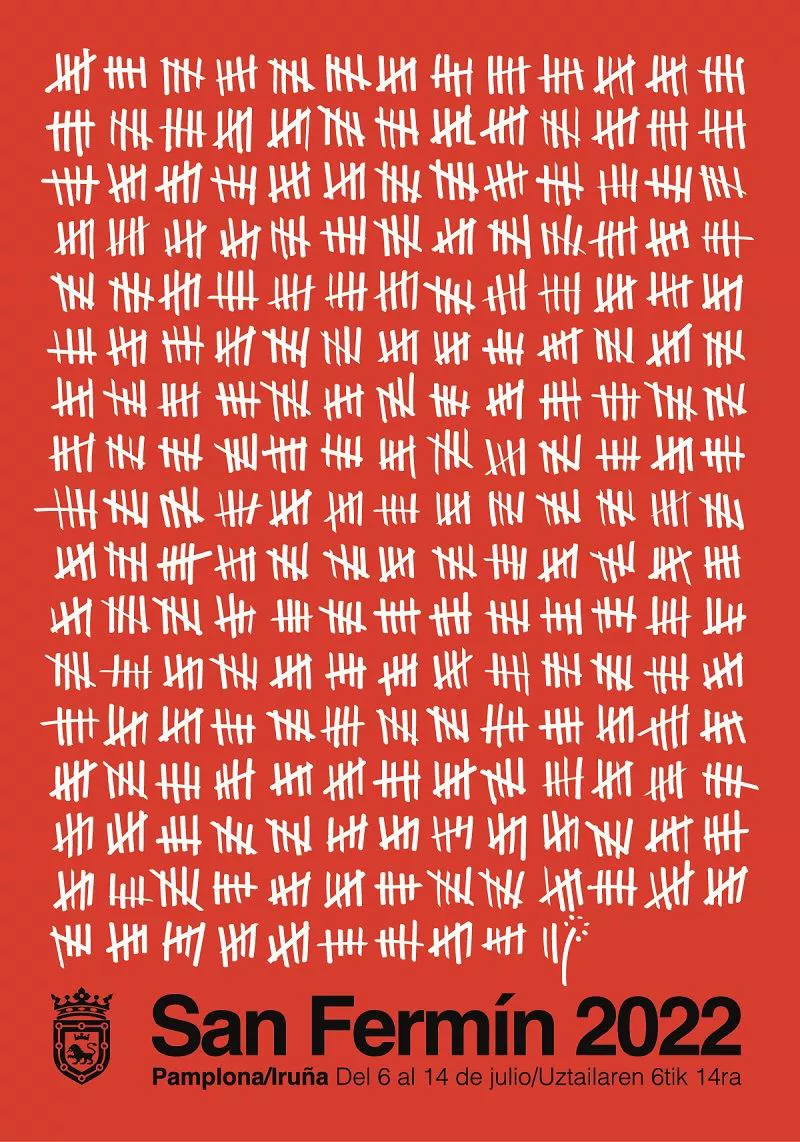 '1087'. Cartel finalista para los sanfermines 2022