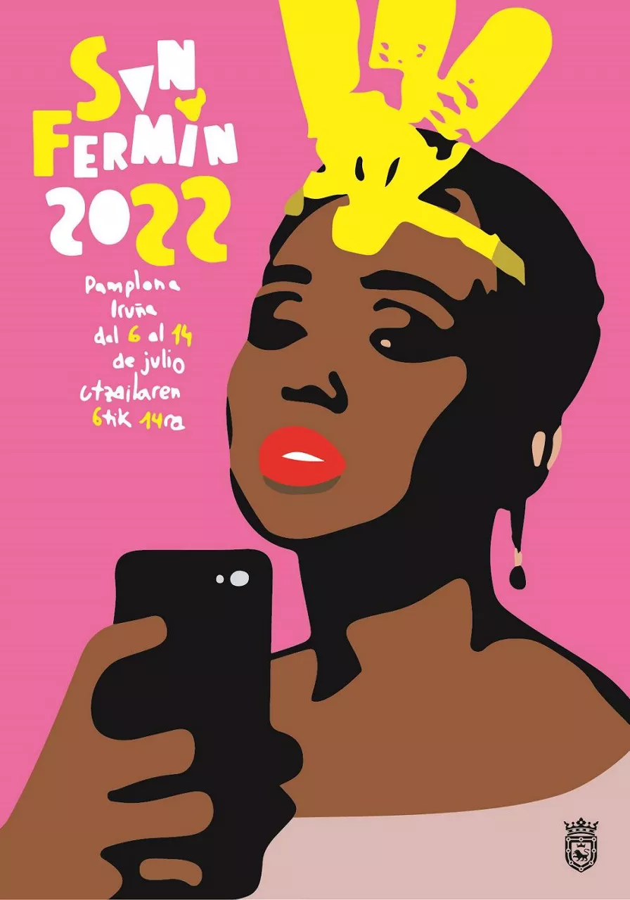 'Praparada'. Cartel anunciador de las fiestas de San Fermin 2022