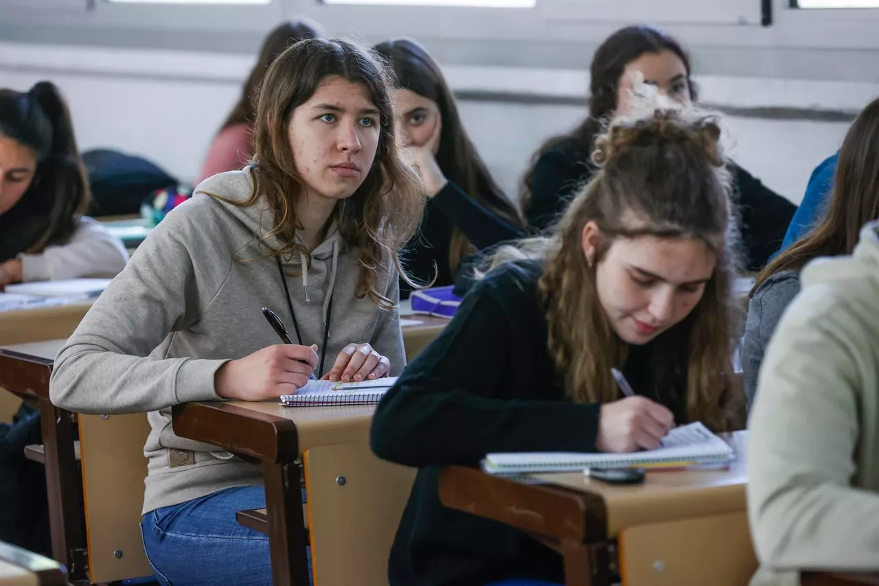 Varias estudiantes en la UPV/EHU.