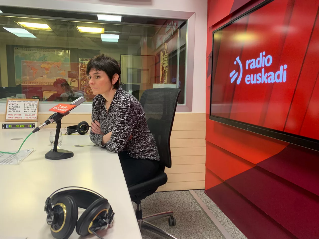 Aranburu, en un momento de la entrevista.