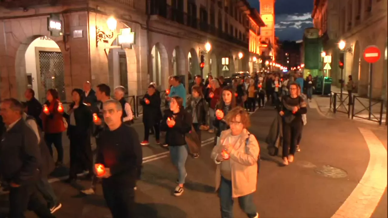 Marcha silenciosa. Imagen: EITB Media