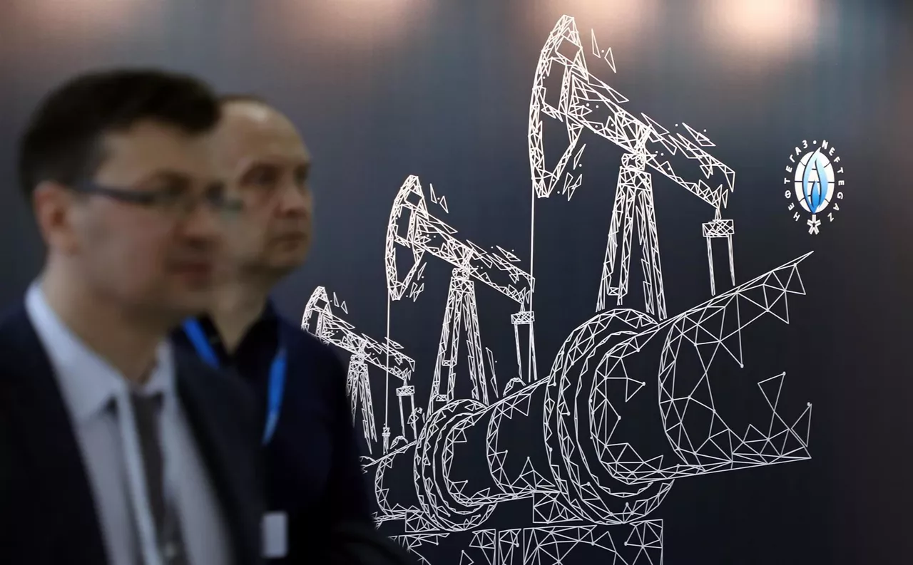 Visitantes de la feria de equipos para la industria del gas, este abril en Moscú