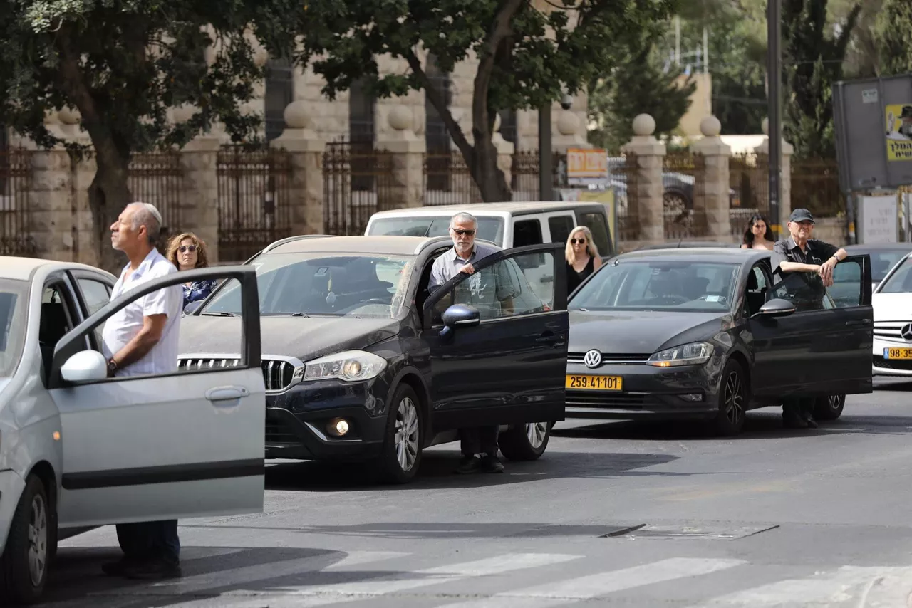 Dos minutos de silencio en Jerusalén. Foto: EFE.