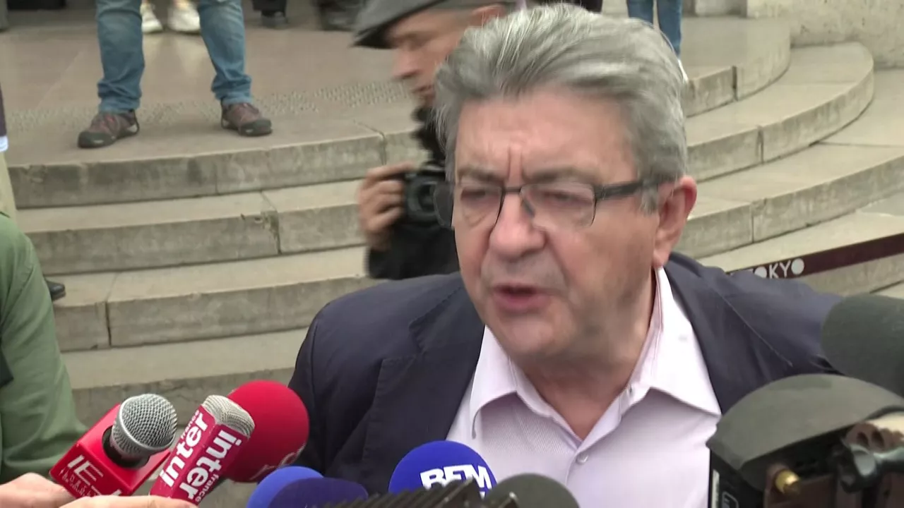 Jean-Luc Melenchon. Agentzietako bideo batetik ateratako irudia.