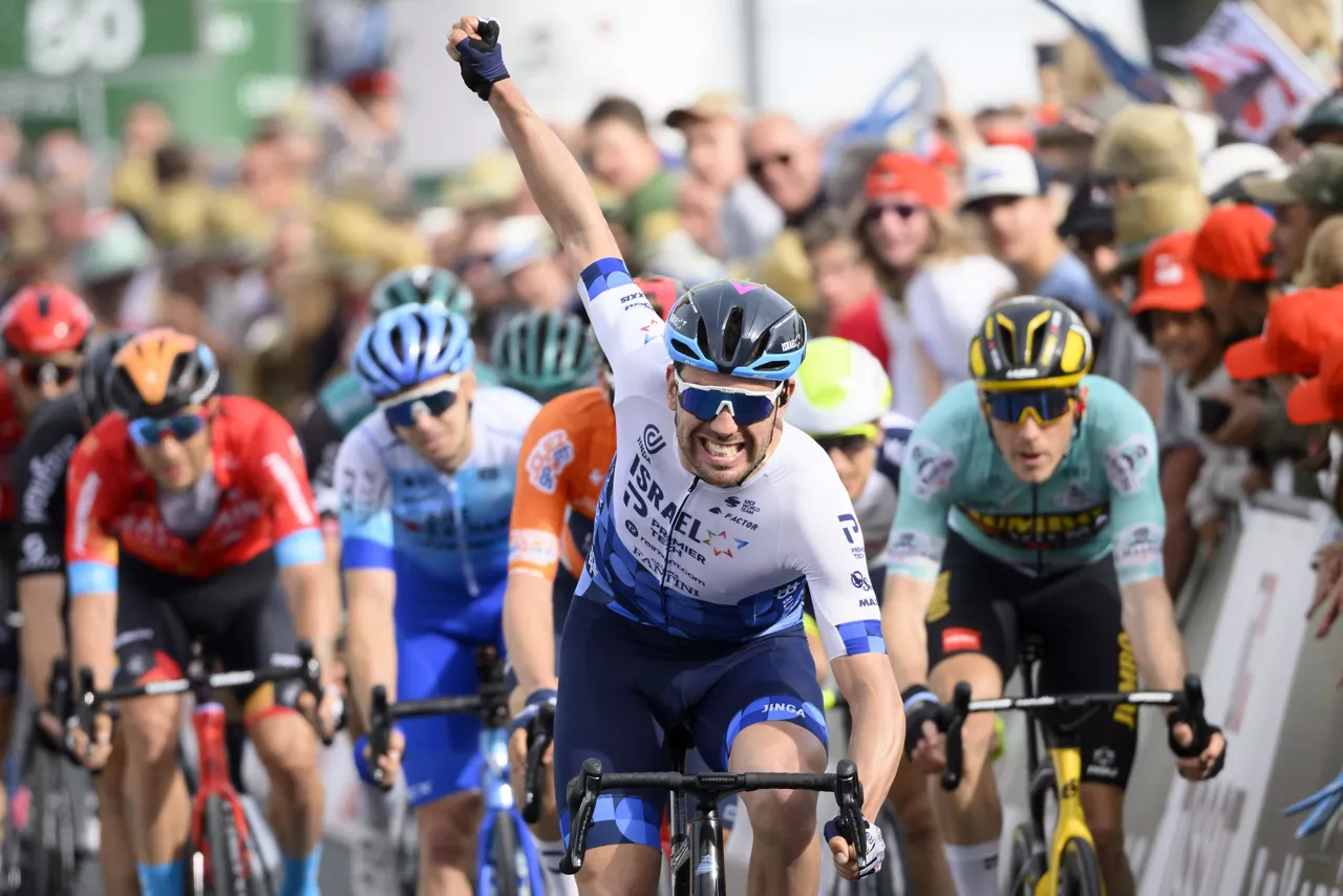 Patrick Bevin, triunfador en la tercera etapa.