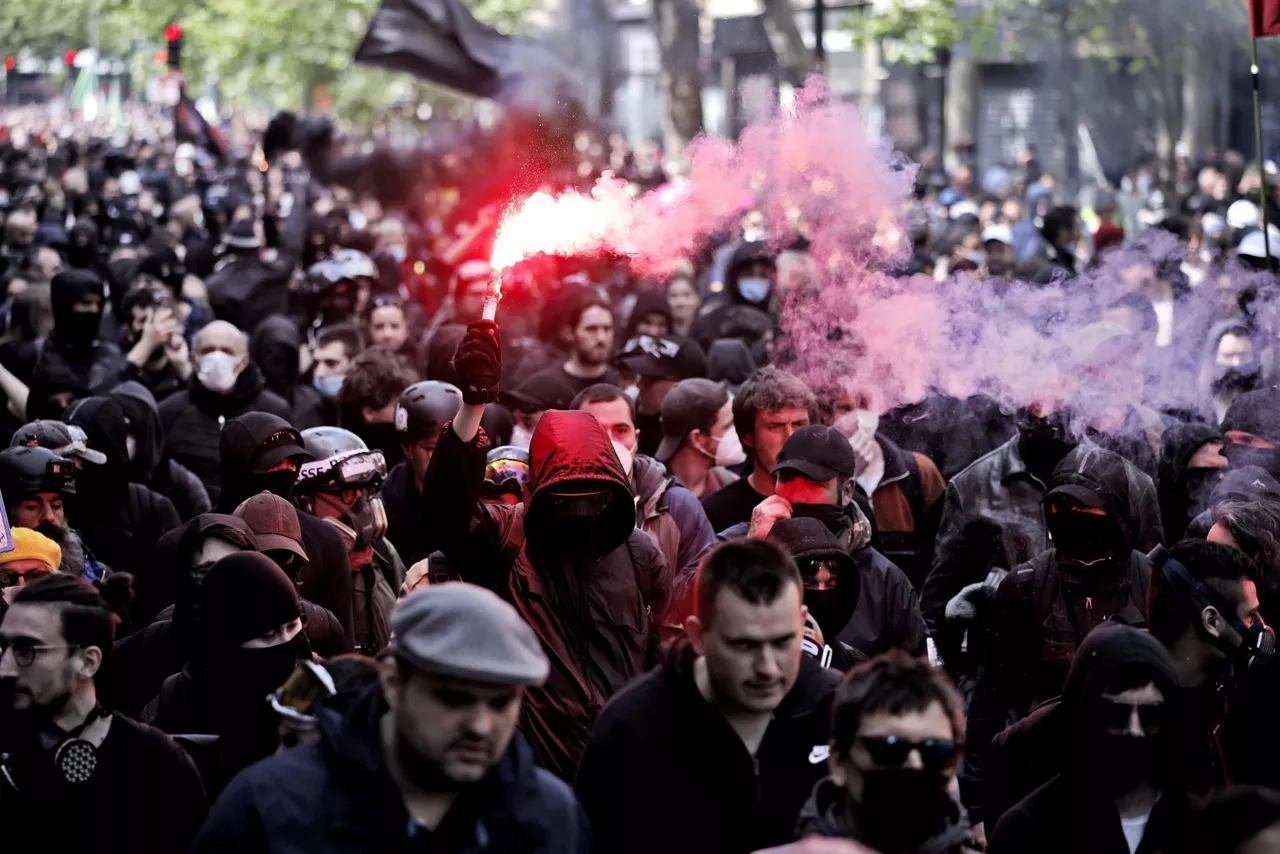 Protestas en París. Foto: EFE