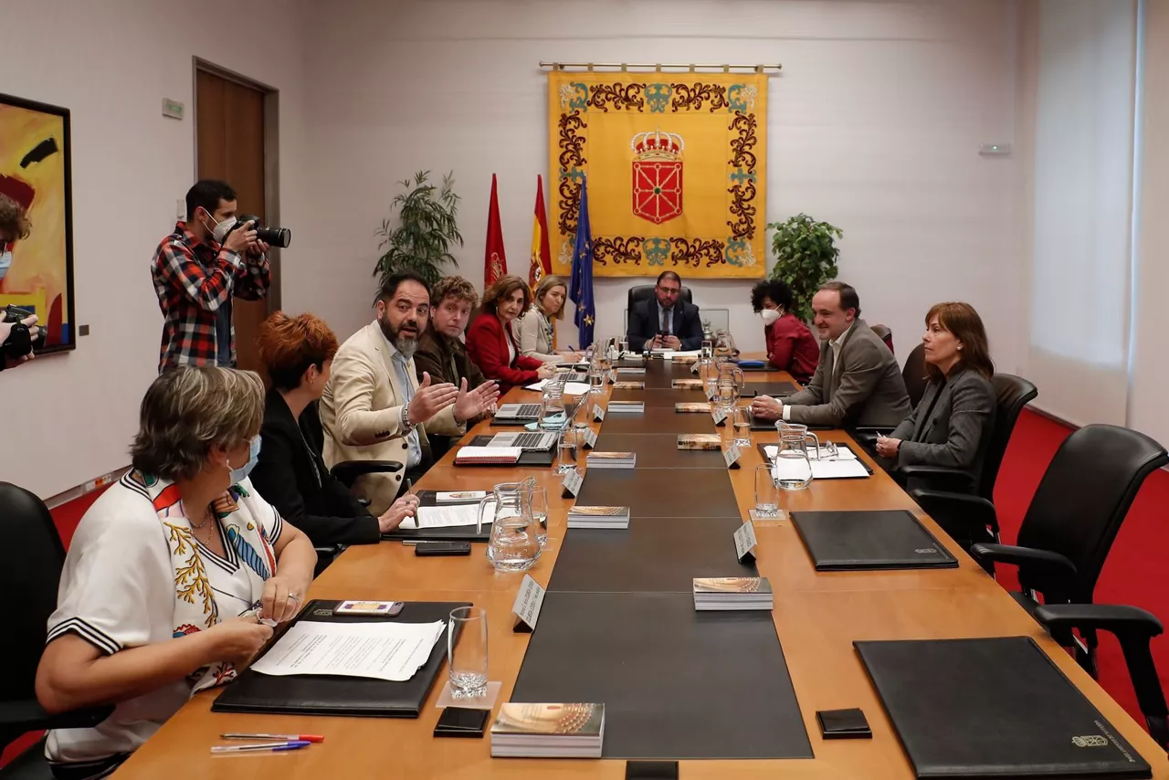 Reunión de la Junta de Portavoces del Parlamento navarro