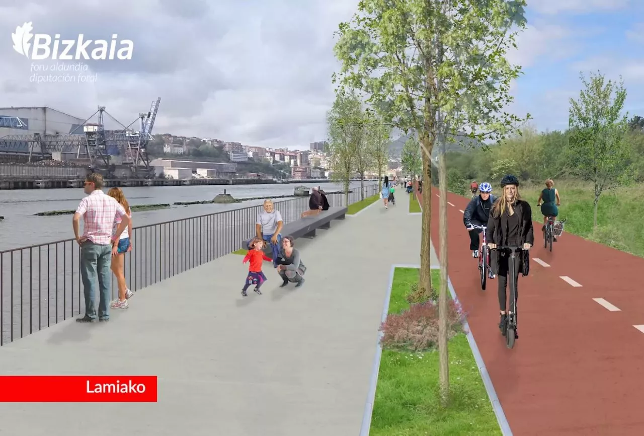Lamiakon, trafikoa barruko errepidetik desbideratuko dute, bulebarrak Itsasadarraren ondoko lekua hartuta