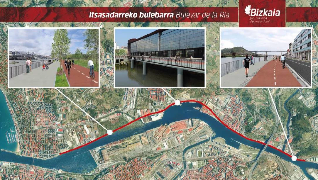 bulevar la ria itsasadarreko bulebarra bizkaiko foru aldundia