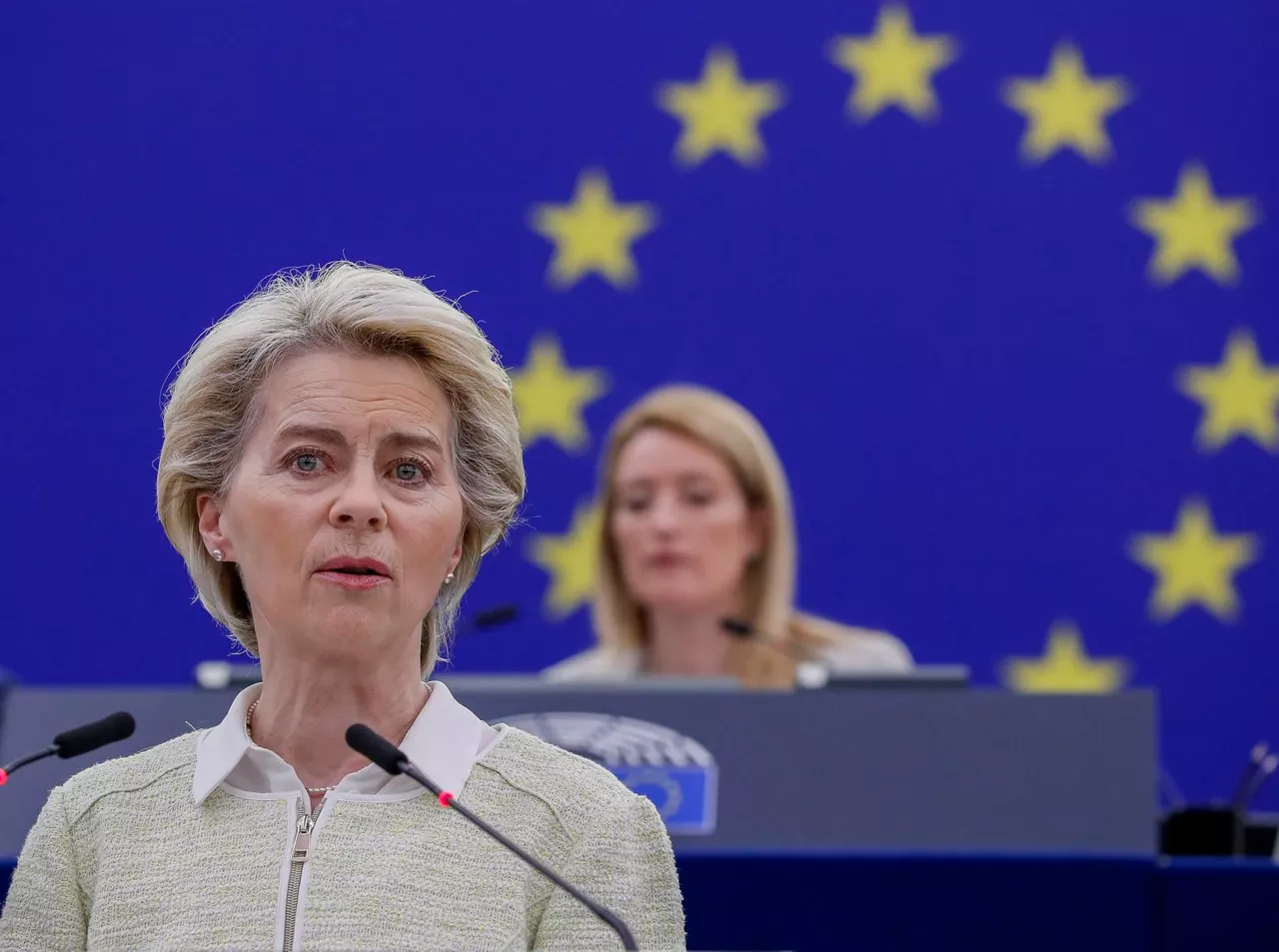 La presidenta de la Comisión, Ursula von der Leyen