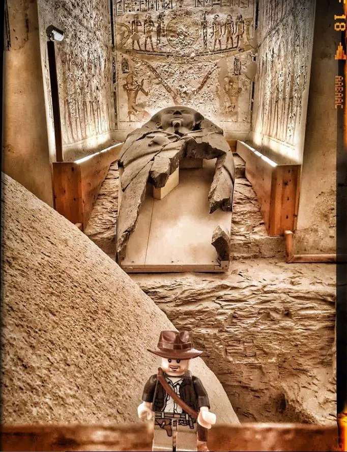 LEGO de Indiana Jones en el Valle de los Reyes.