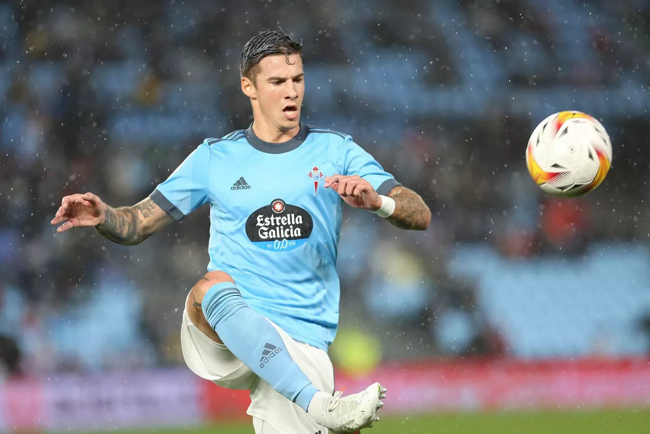 El delantero del Celta de Vigo Santi Mina. Foto: EFE