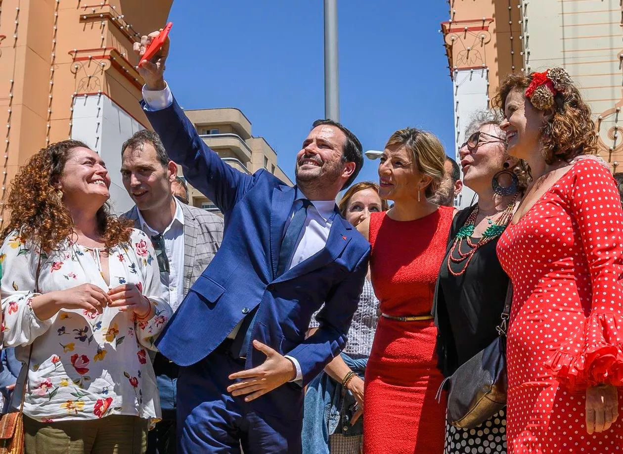 Alberto Garzón, Yolanda Díaz e Inmaculada Nieto. Foto: EFE