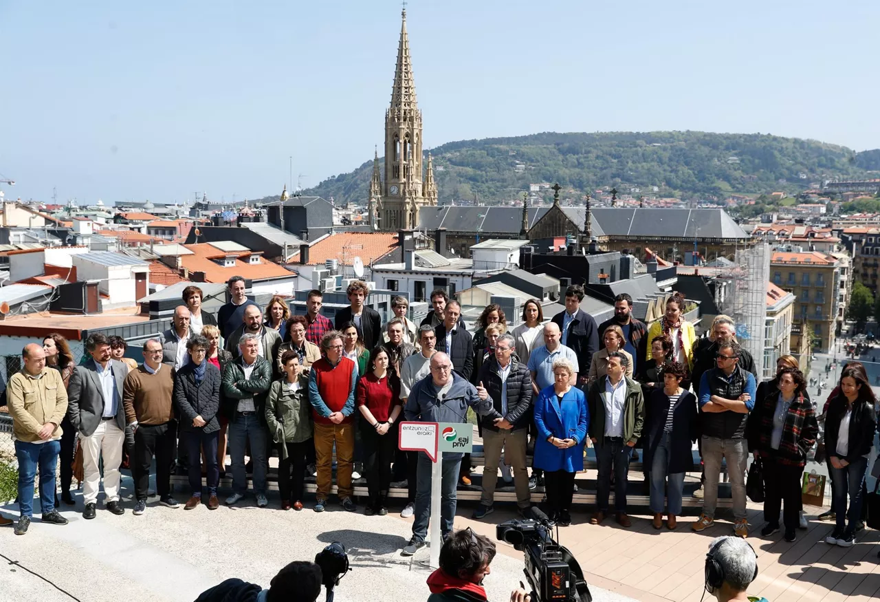 El presidente del PNV de Gipuzkoa, Joseba Egibar, en Donostia. EFE
