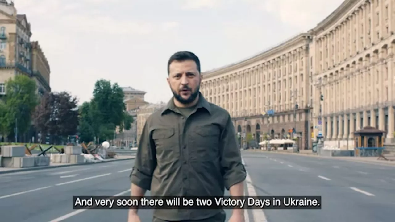 Volodimir Zelenski. Agentzietako bideo batetik ateratako irudia.