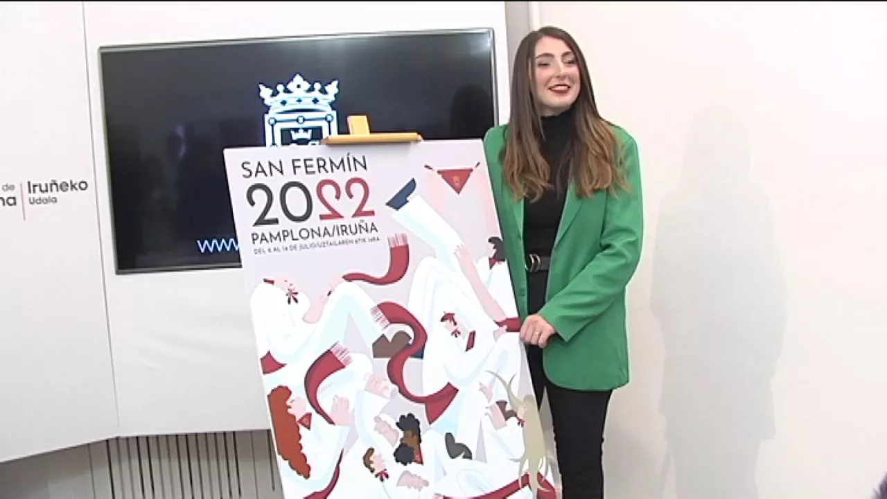 Cartel de fiestas de San Fermín 2022. Imagen: EITB Media