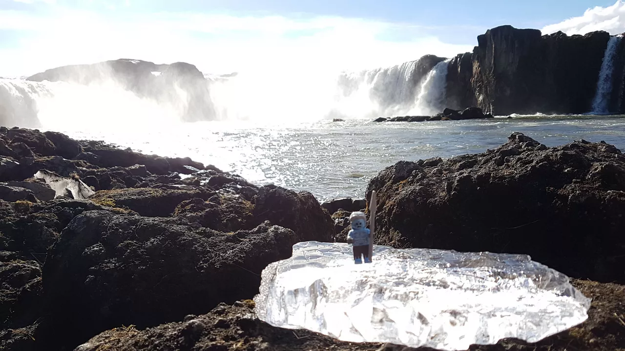 Un caminante blanco en Islandia