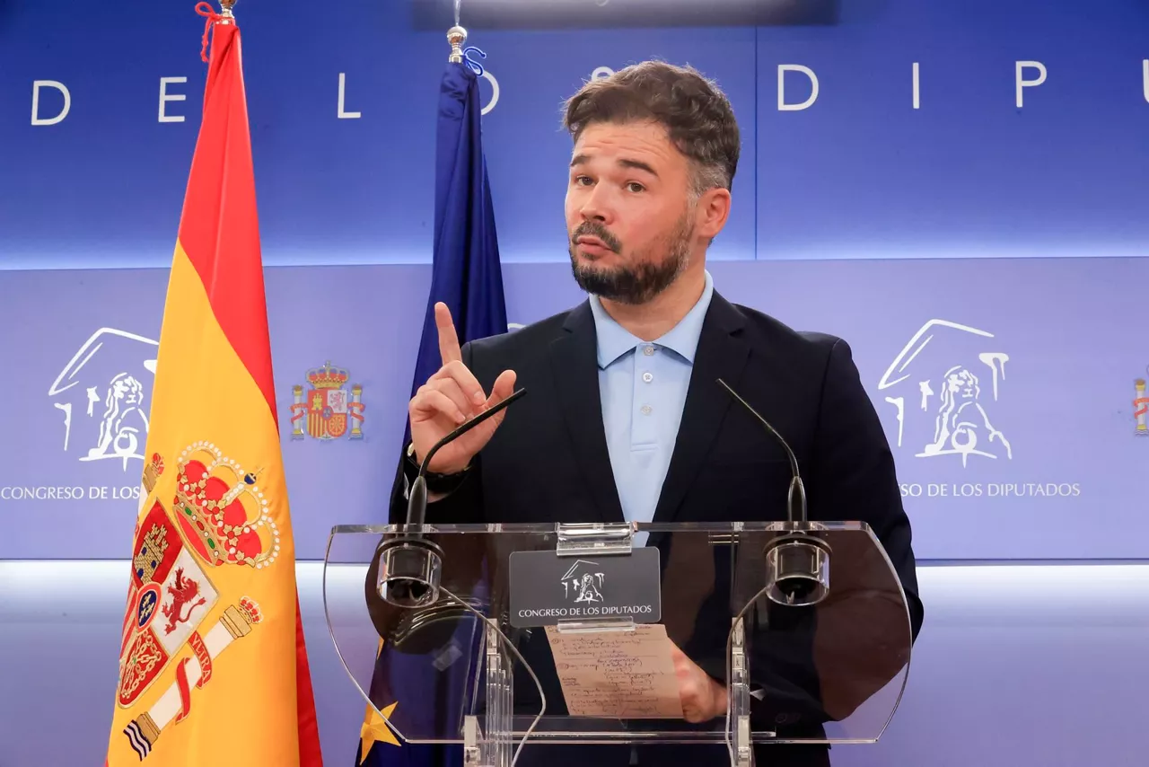 Gabriel Rufián (ERC), hoy, en el Congreso. EFE