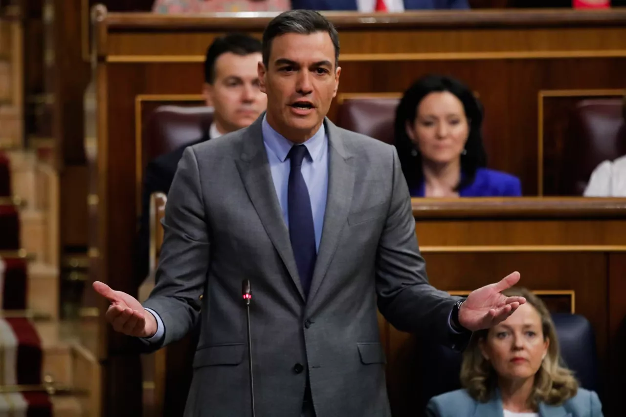 Sánchez, durante su respuesta a Gamarra.