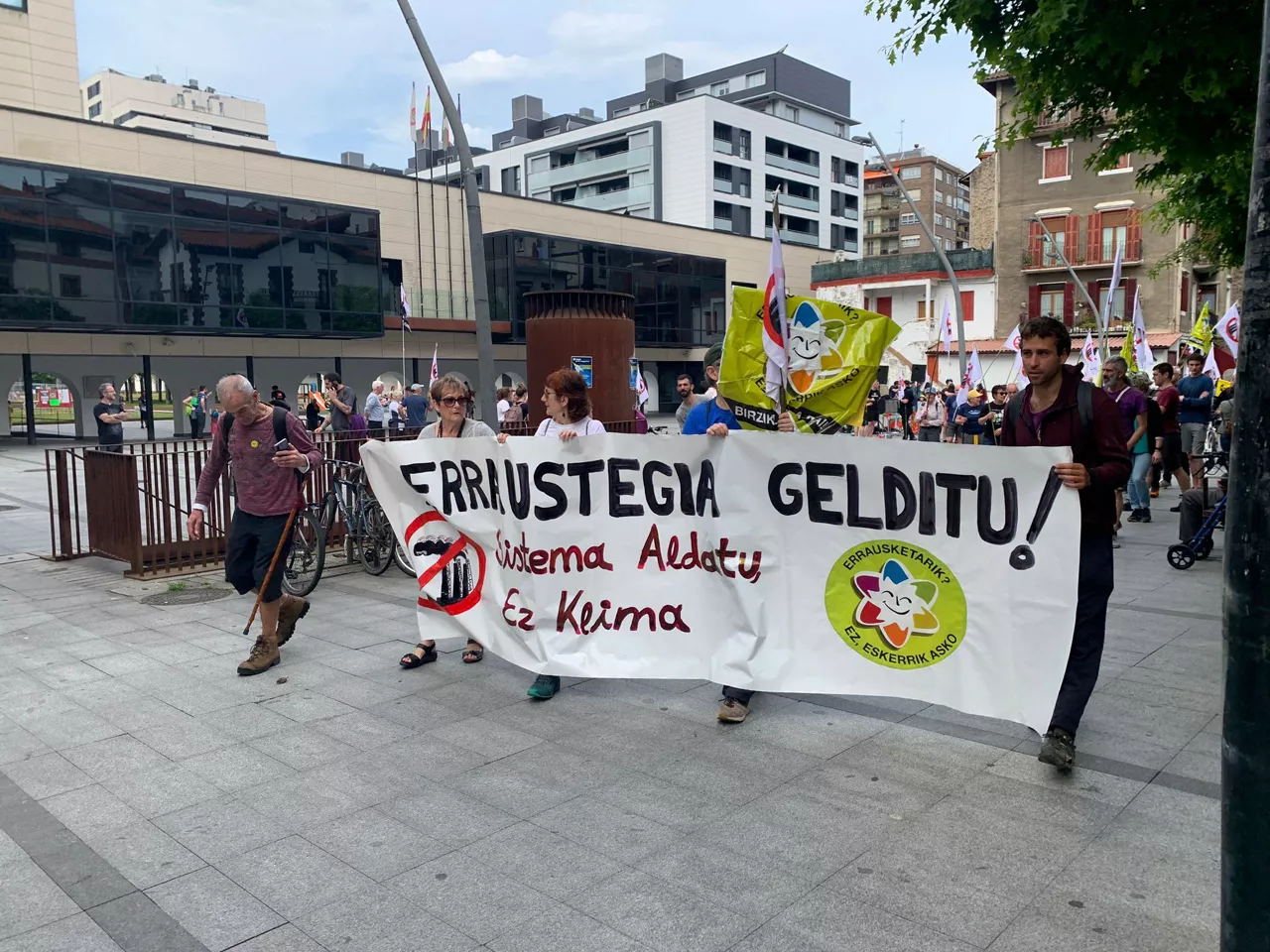Gaurko manifestazioaren abiapuntua, Lasarten. Argazkia: Amaia Arostegi | EITB Media