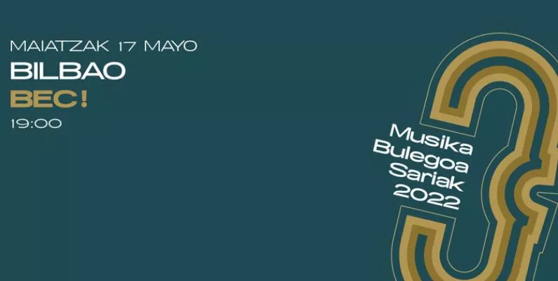 Cartel de la gala de entrega de los premios Musika Bulegoa