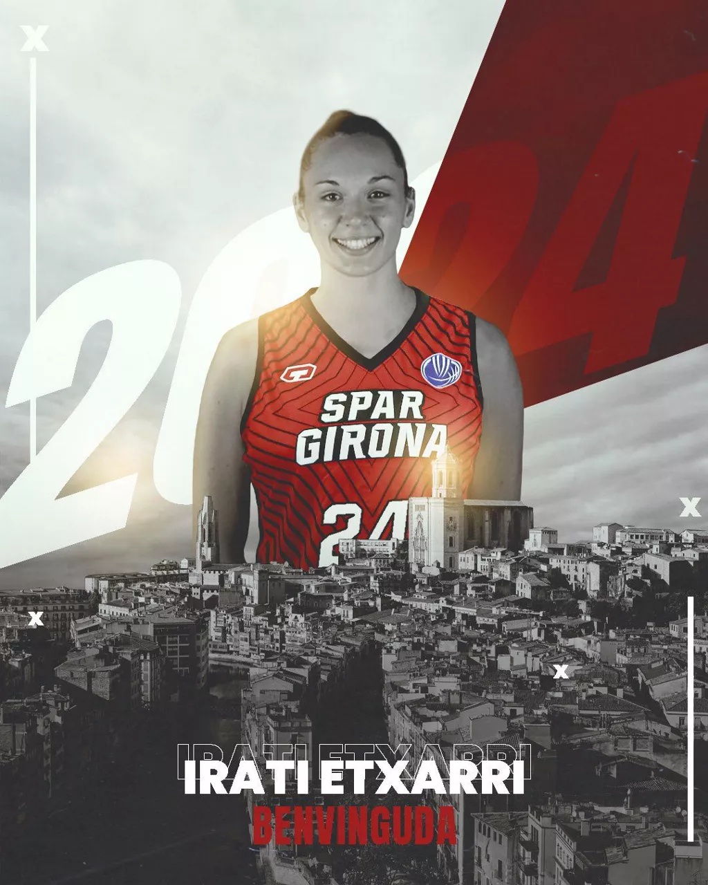 Irati Etxarri, Spar Gironako jokalari berria. Argazkia: @unigirona