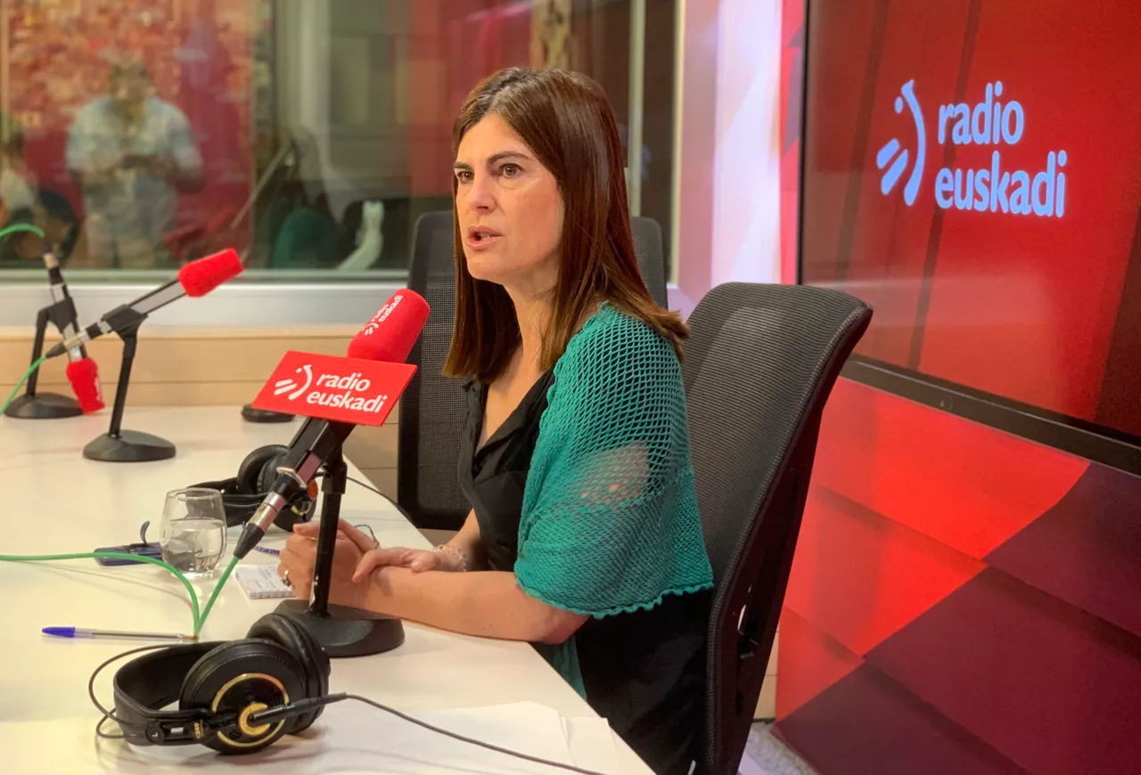 Miren Gorrotxategi, entrevistada en 'Boulevard'.