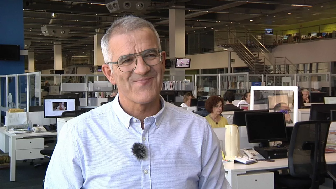 Andoni Aizpuru. EITB Mediaren bideo batetik ateratako irudia.