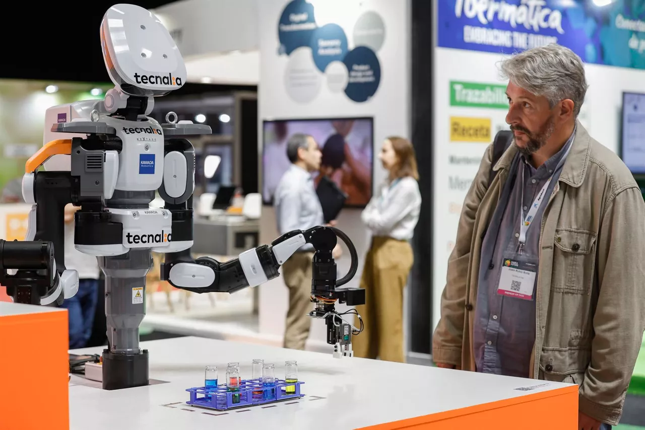 Segunda edición de la feria internacional de tecnología de la industria agroalimentaria. Foto: EFE