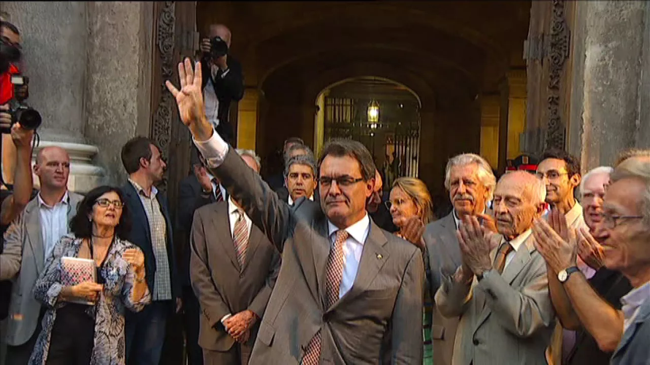 Artur Mas. Agentzietako bideo batetik ateratako irudia.
