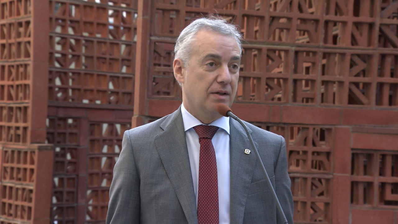 Iñigo Urkullu. Imagen obtenida de un vídeo de EITB Media.